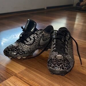 Nike Black and White Patterned Cleats